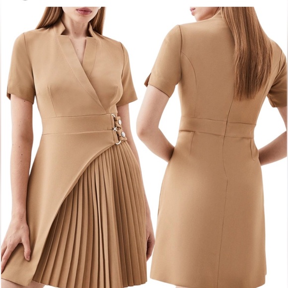Karen Millen size 8 Tan Dress NWT - Picture 7 of 8